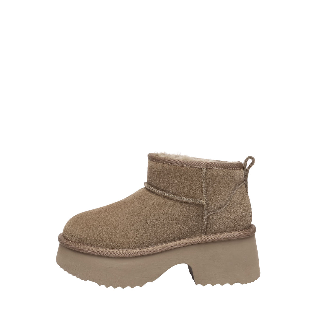 EVERAU Nicobar Walnut Mid Boots Botki Brązowe