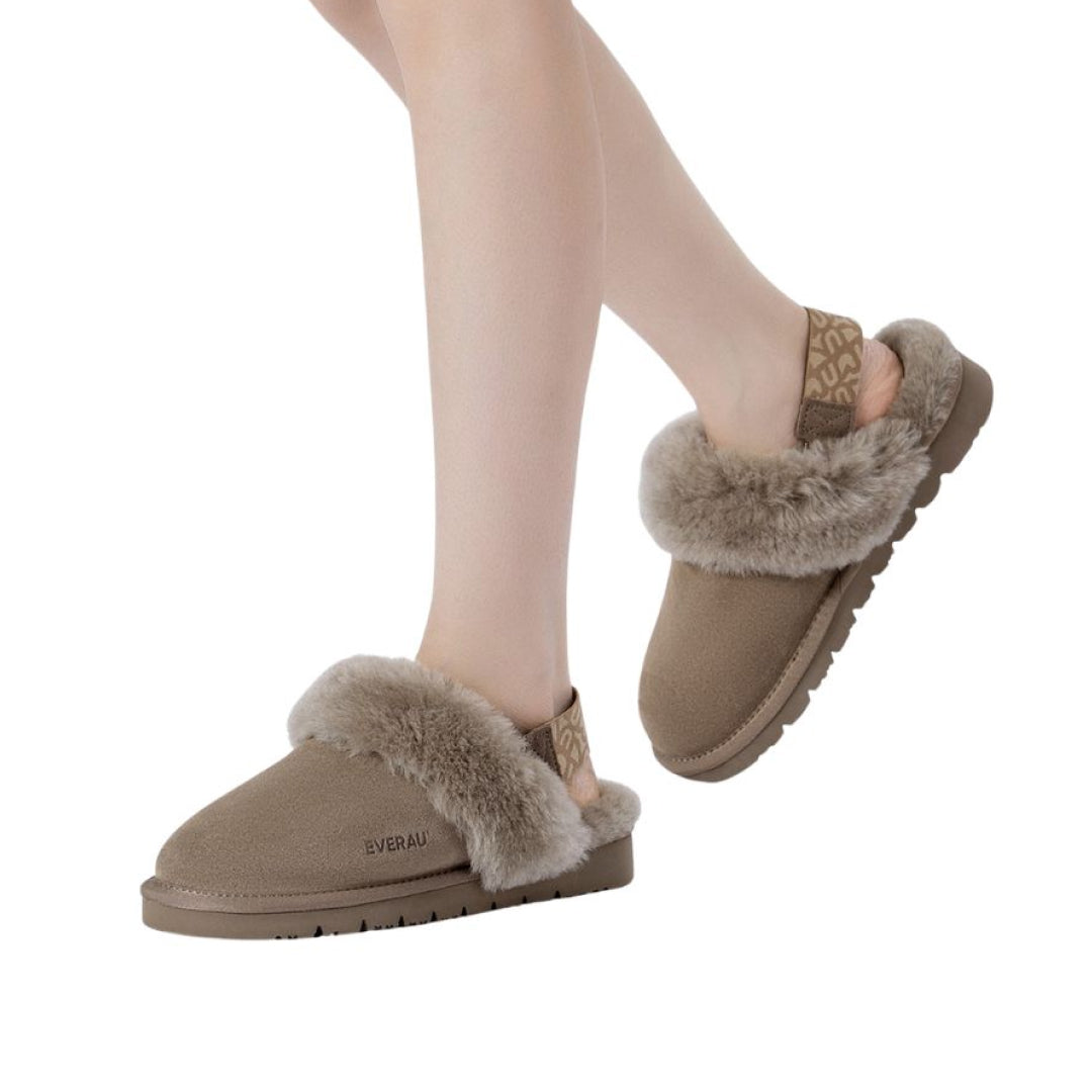 EVERAU Pelican Brown Slippers Kapcie Brązowe