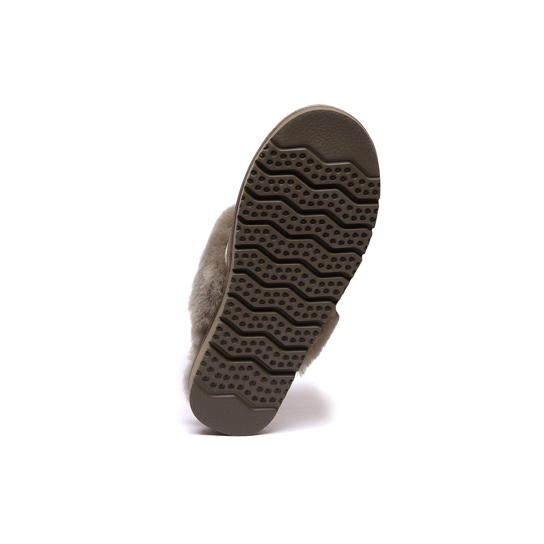 EVERAU Pelican Brown Slippers Kapcie Brązowe