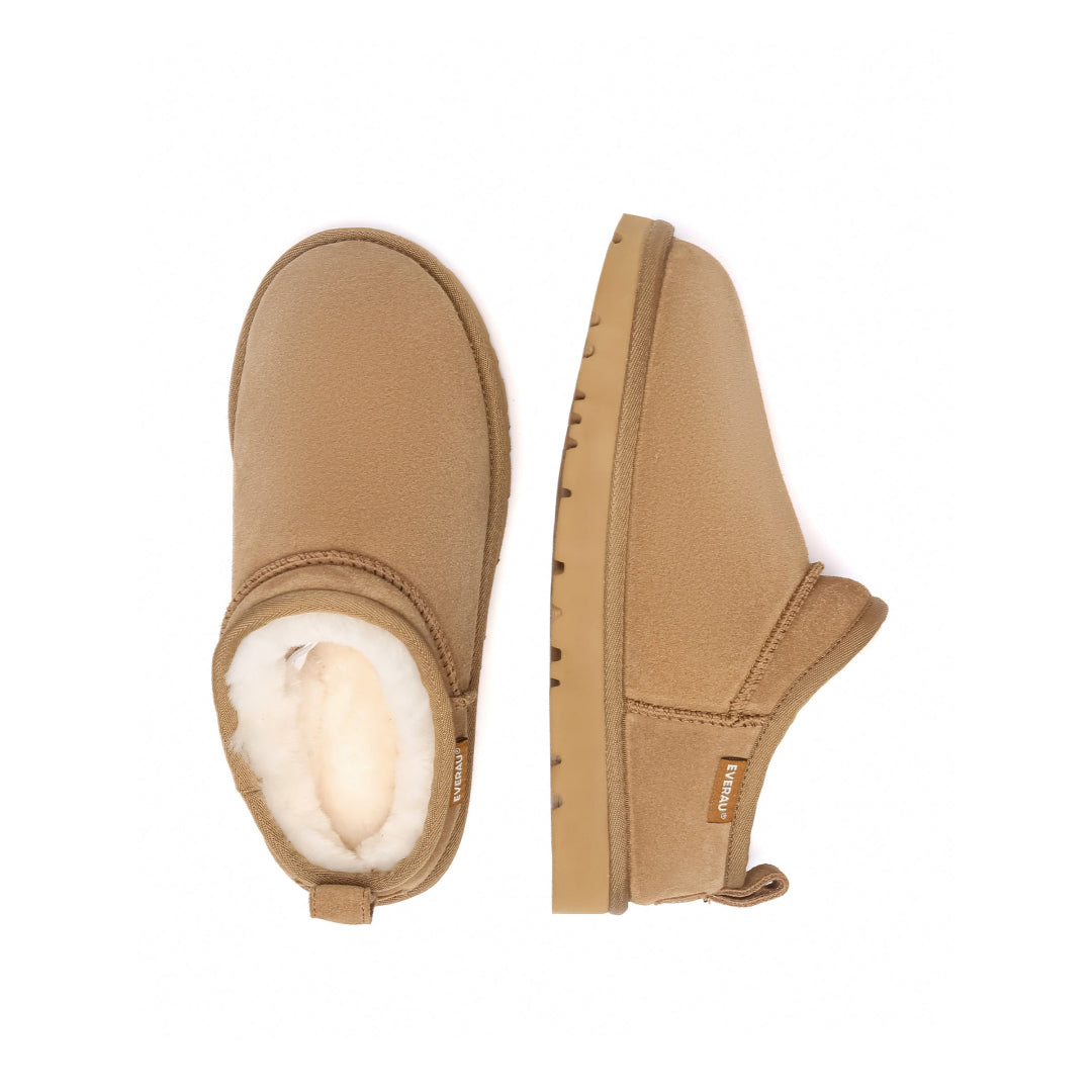 EVERAU Quail Chestnut Ultra Mini Boots Botki Brązowe