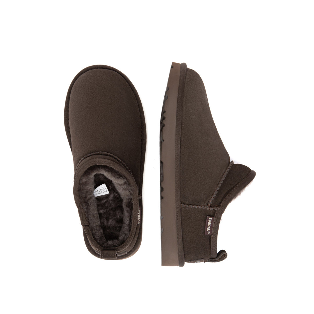 EVERAU Quail Chocolate Ultra Mini Boots Botki Brązowe