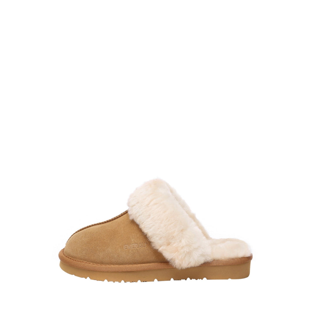 EVERAU Raven Chestnut Slippers Kapcie Brązowe