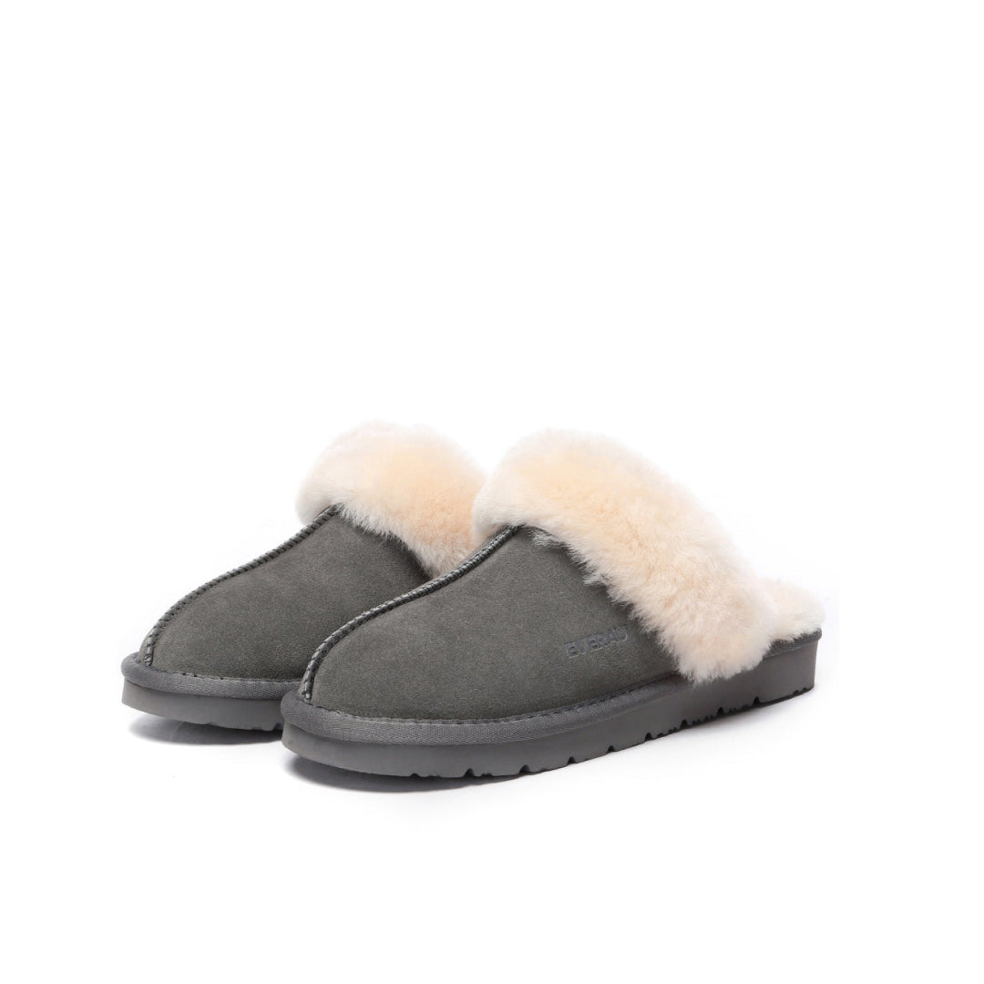 EVERAU Raven Grey Slippers Kapcie Szare