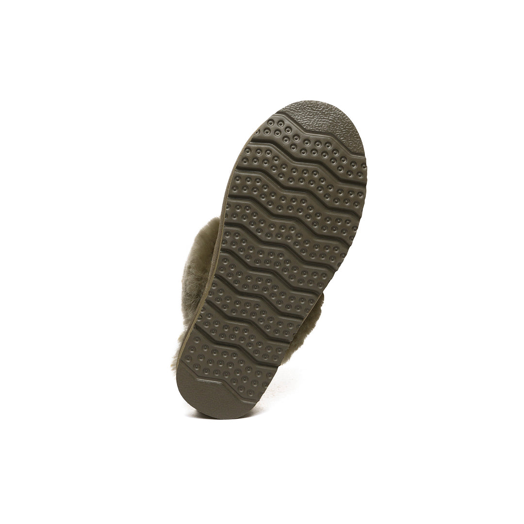 EVERAU Raven Caribou Slippers Kapcie Zielone