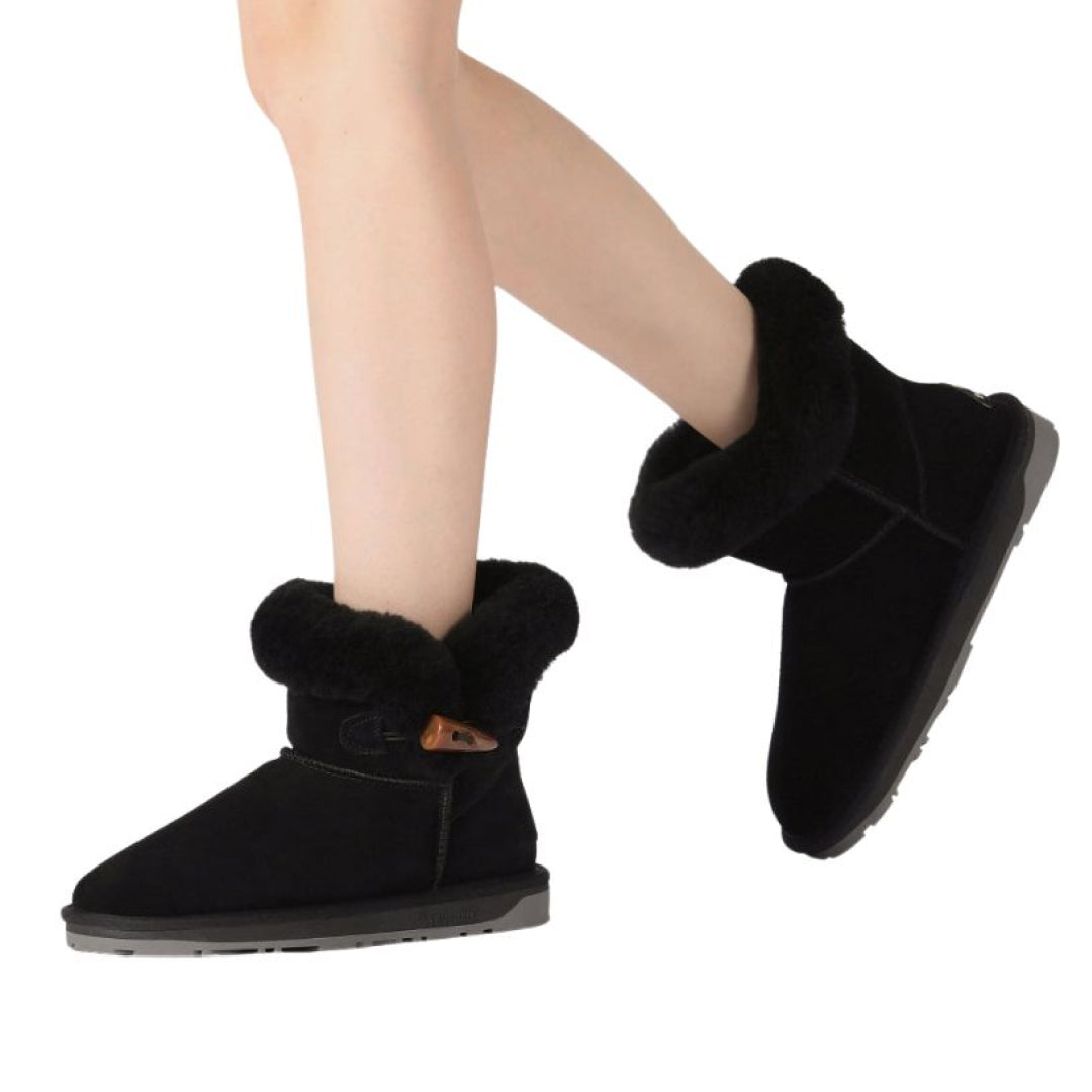 EVERAU Robin Black Mini Boots Botki Czarne