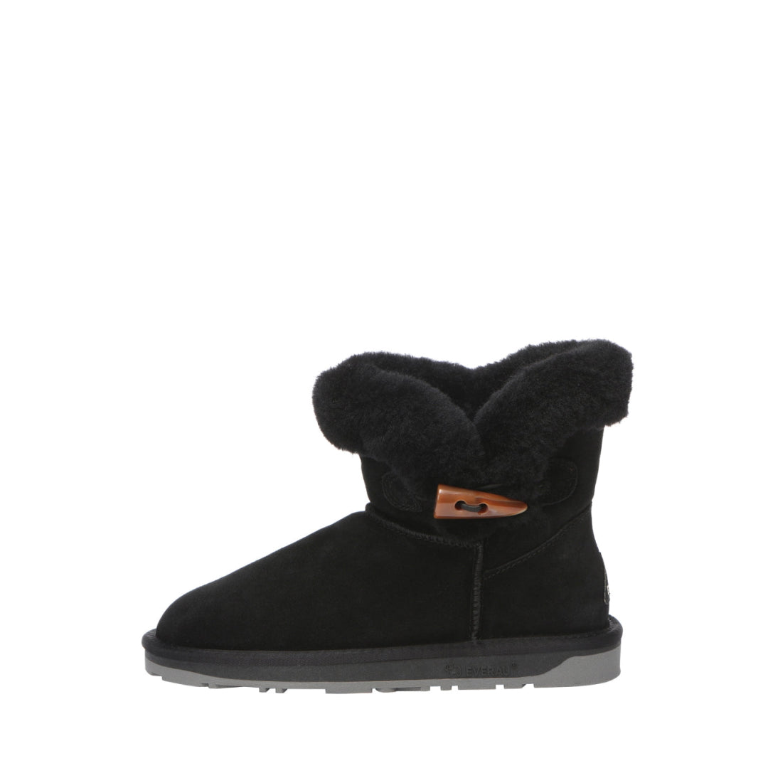 EVERAU Robin Black Mini Boots Botki Czarne