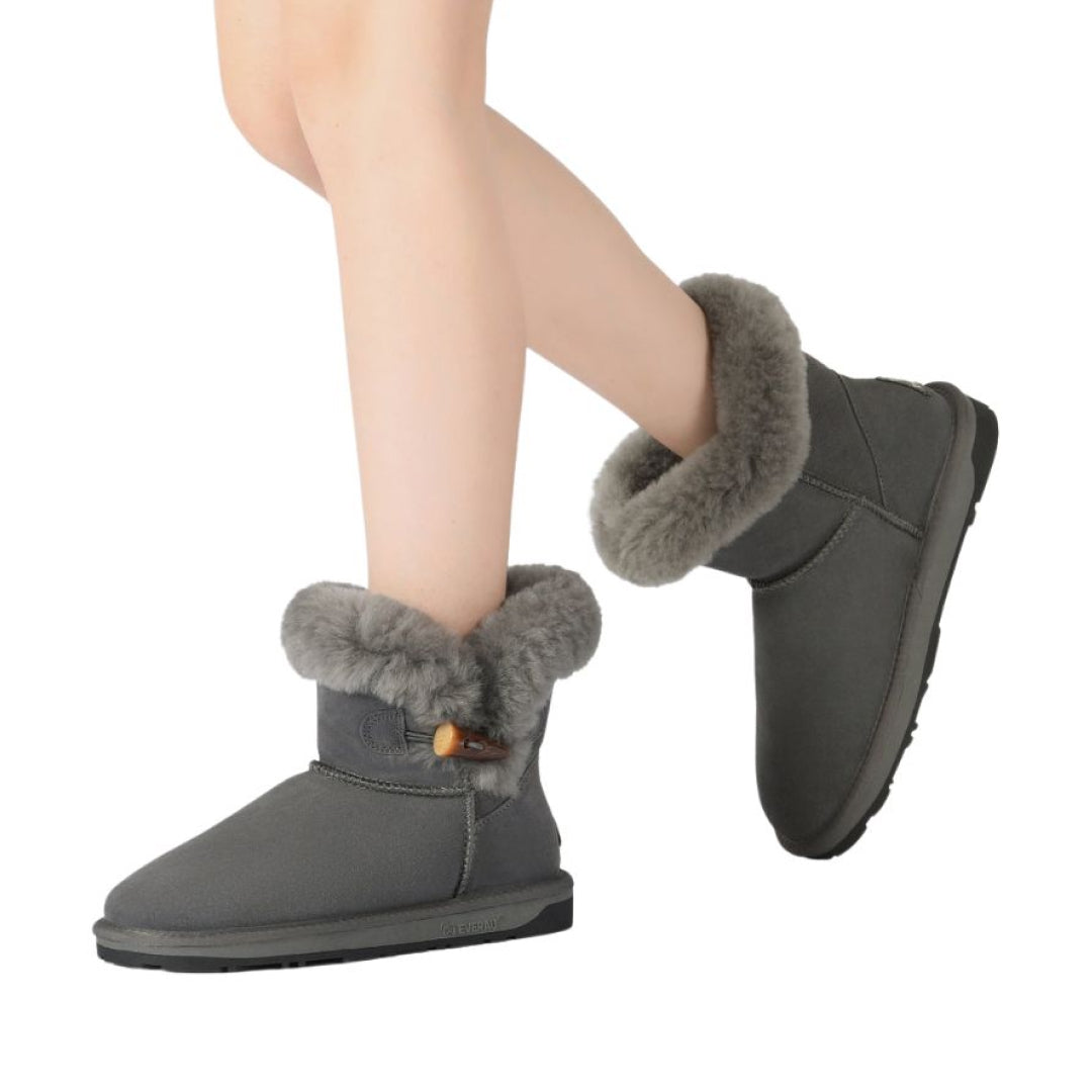 EVERAU Robin Grey Mini Boots Botki Szare