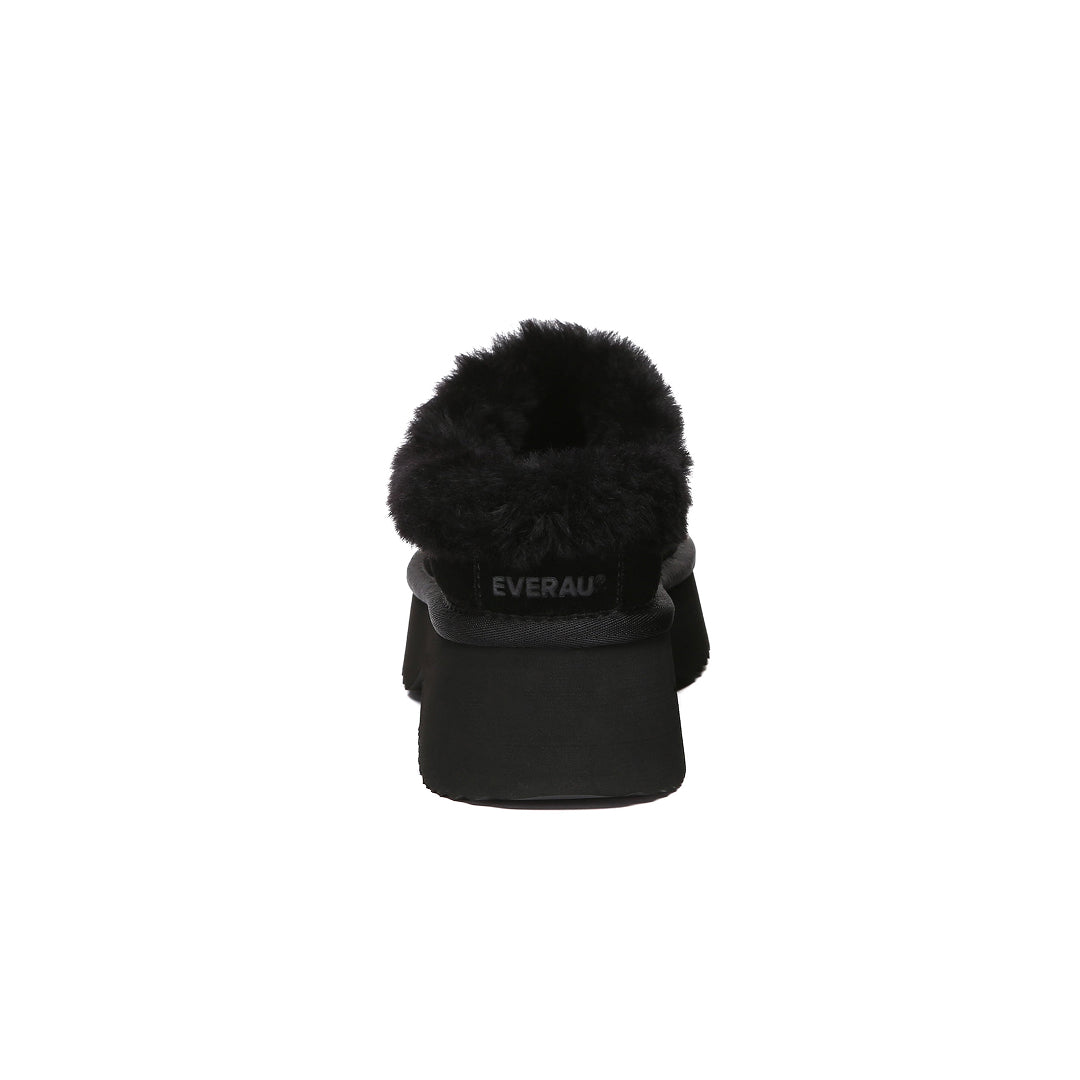 EVERAU Savanna Chunky Platform Boots Botki Czarne