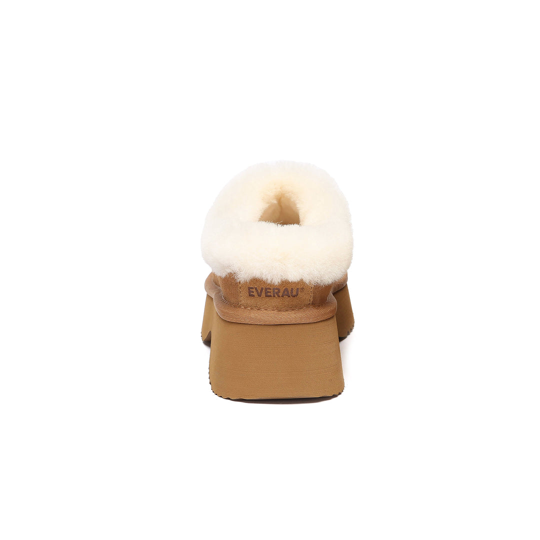 EVERAU Savanna Chunky Platform Boots Botki Brązowe