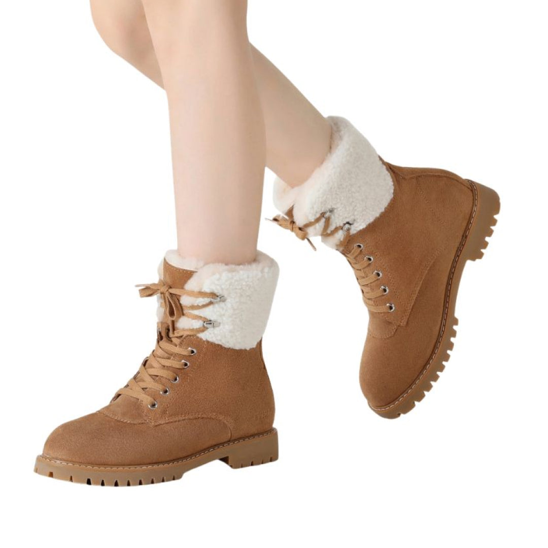 EVERAU Sittella Chestnut Chunky Boots Botki Brązowe
