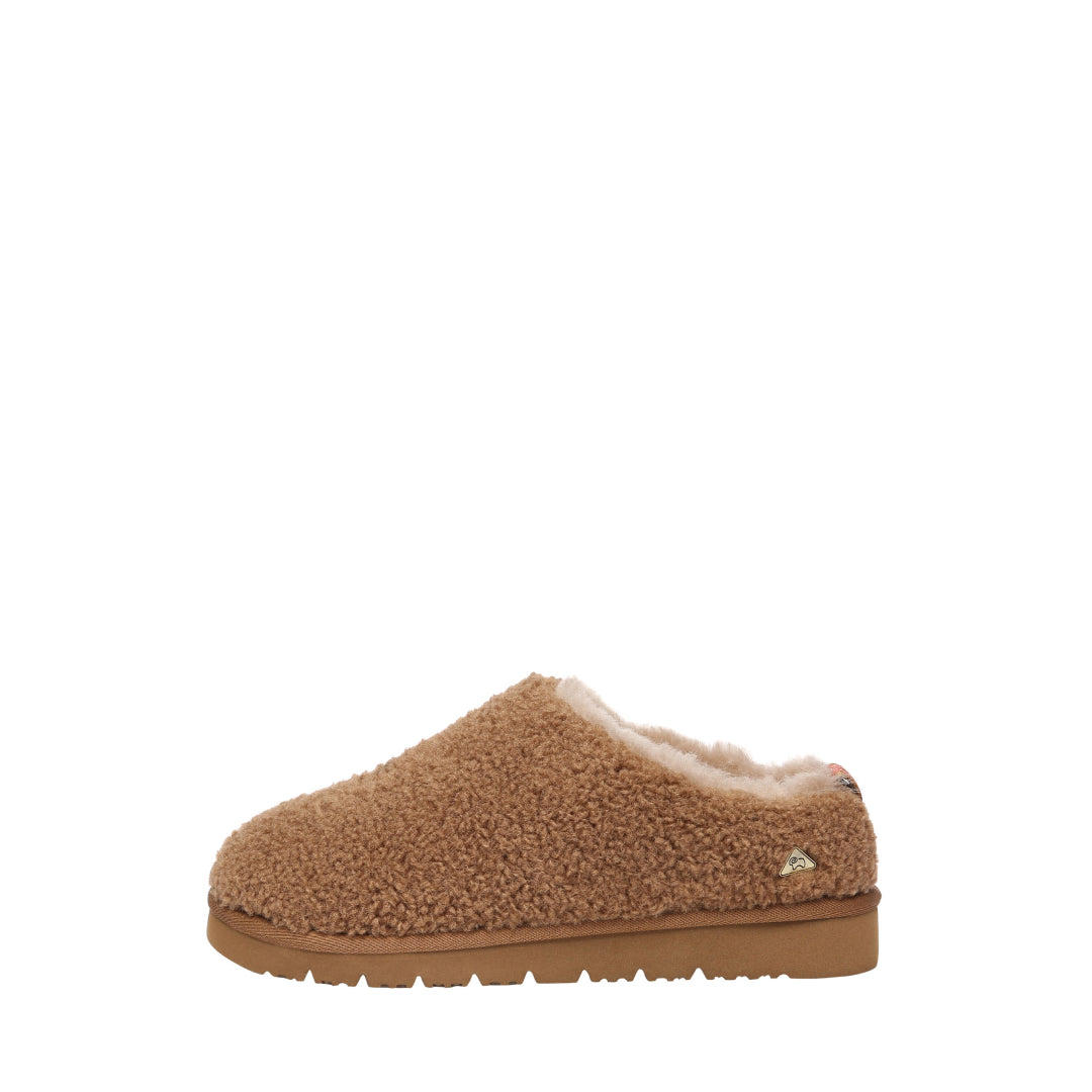 EVERAU Snipe Chestnut Plush Ankle Slippers Kapcie Brązowe