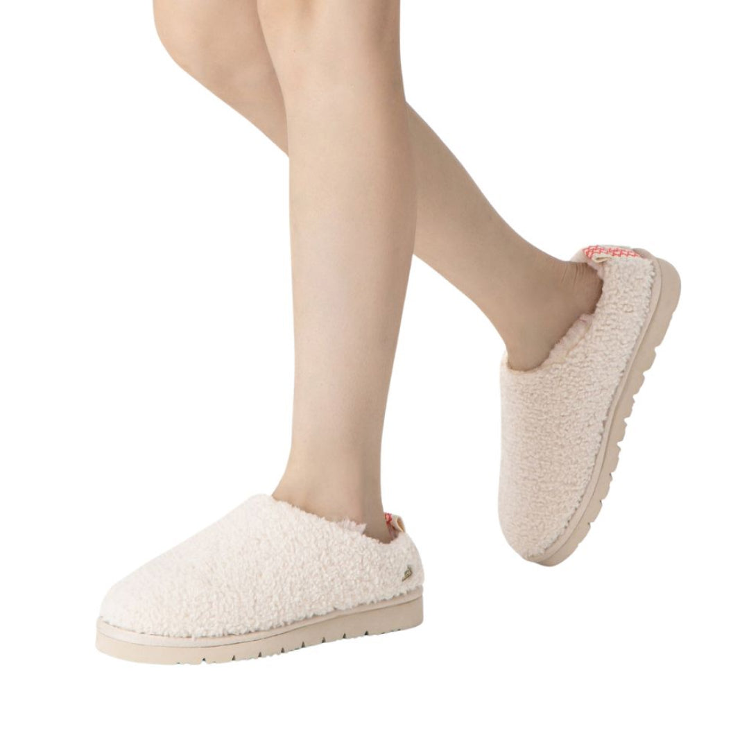 EVERAU Snipe Sand Plush Ankle Slippers Kapcie Beżowe