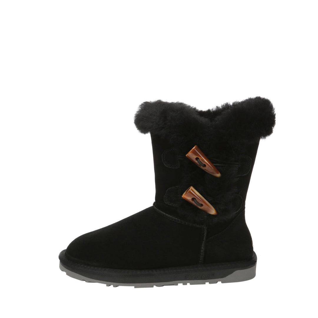 EVERAU Stork Black Short Boots Botki Czarne