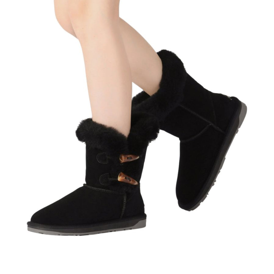 EVERAU Stork Black Short Boots Botki Czarne