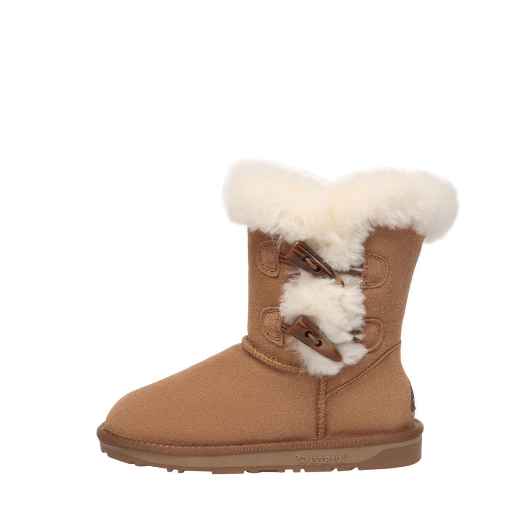EVERAU Stork Chestnut Short Boots Botki Brązowe