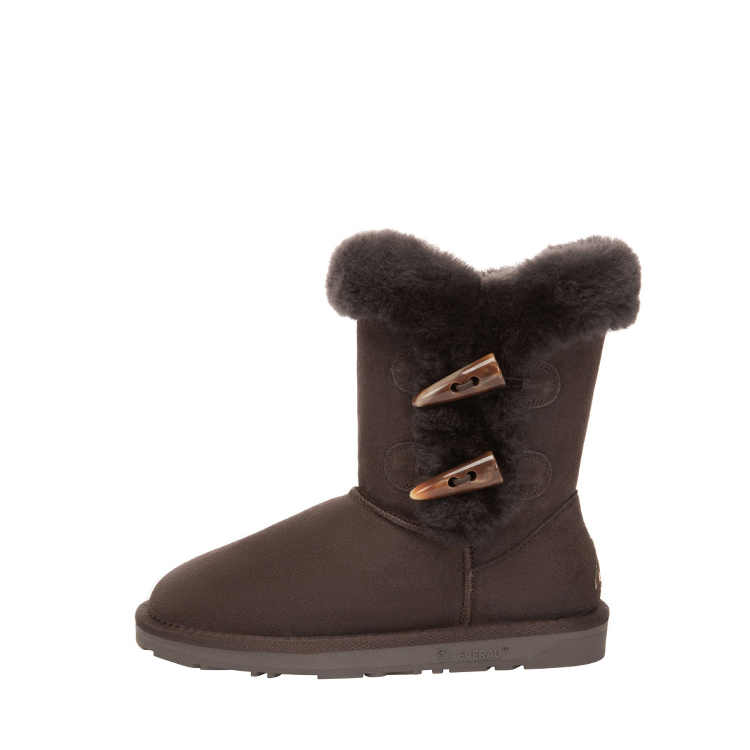 EVERAU Stork Chocolate Short Boots Botki Czekoladowe