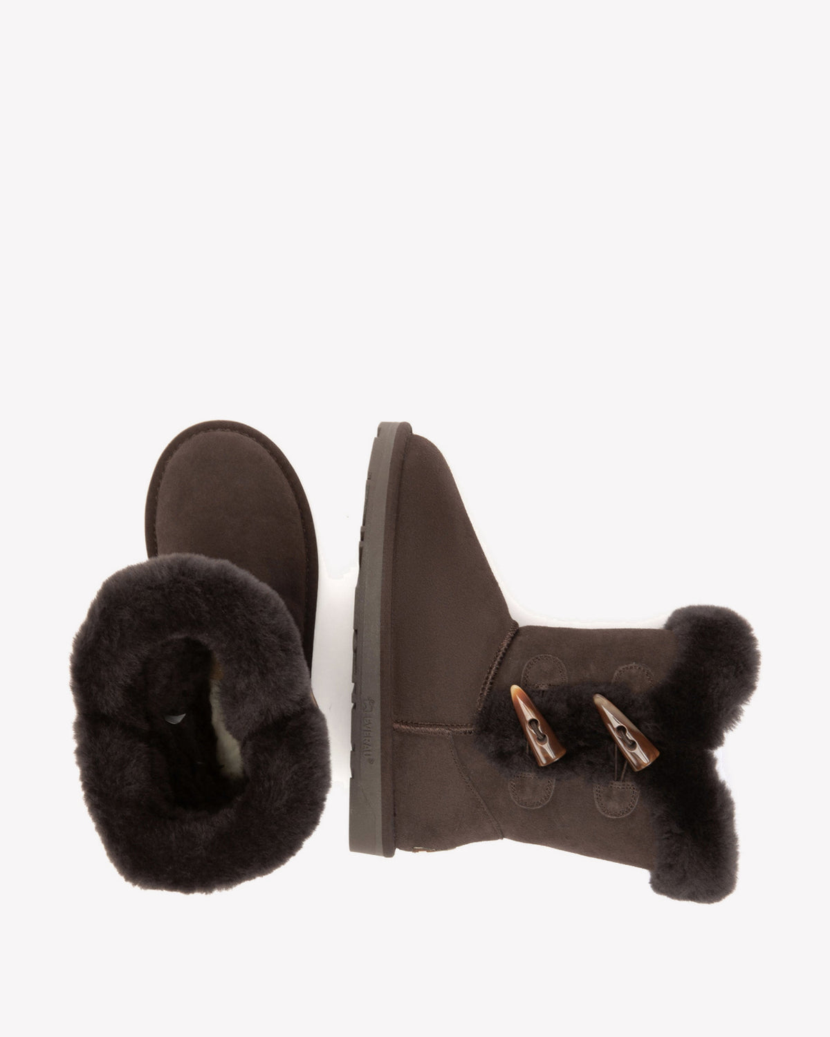 EVERAU Stork Chocolate Short Boots Botki Czekoladowe