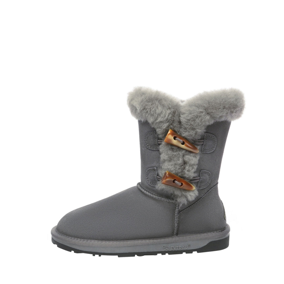 EVERAU Stork Grey Short Boots Botki Szare