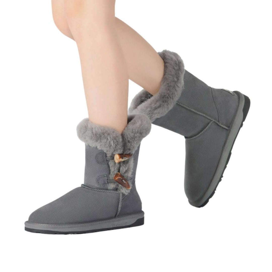 EVERAU Stork Grey Short Boots Botki Szare
