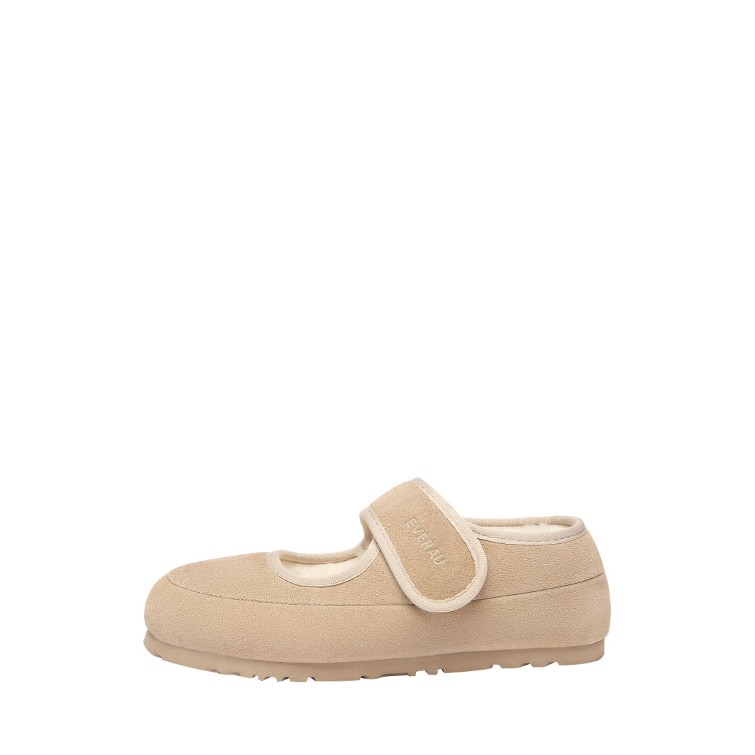 EVERAU Teal Sand Adjustable Strap Baleriny Beżowe