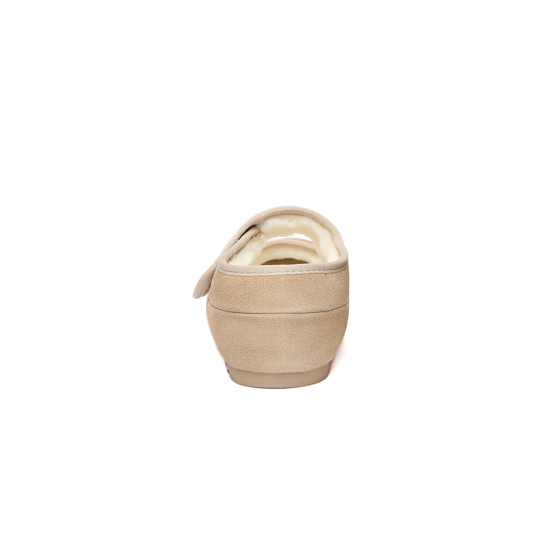 EVERAU Teal Sand Adjustable Strap Baleriny Beżowe
