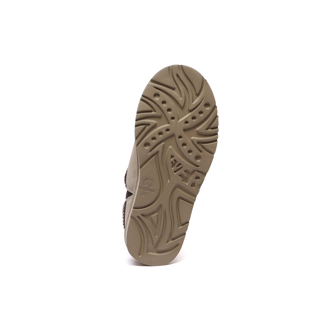 EVERAU Wigeon Sand Leather Slippers Kapcie Piaskowe