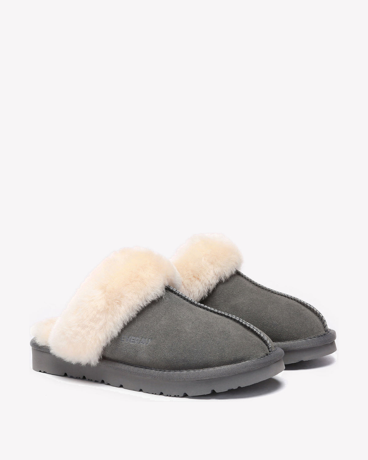 EVERAU Raven Grey Slippers Kapcie Szare