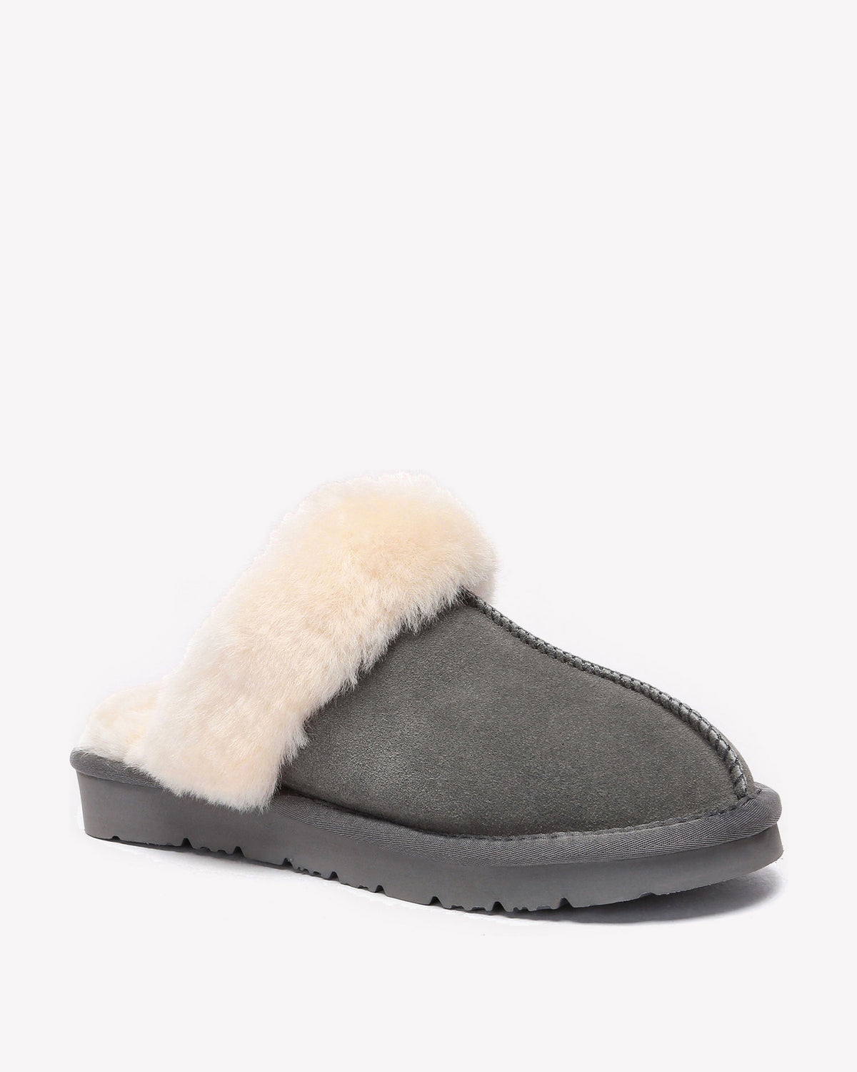 EVERAU Raven Grey Slippers Kapcie Szare