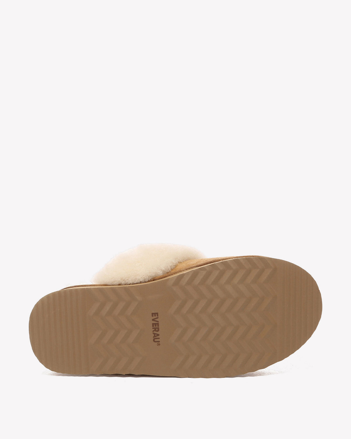 EVERAU Wagtail Chestnut Platform Slippers Kapcie Brązowe