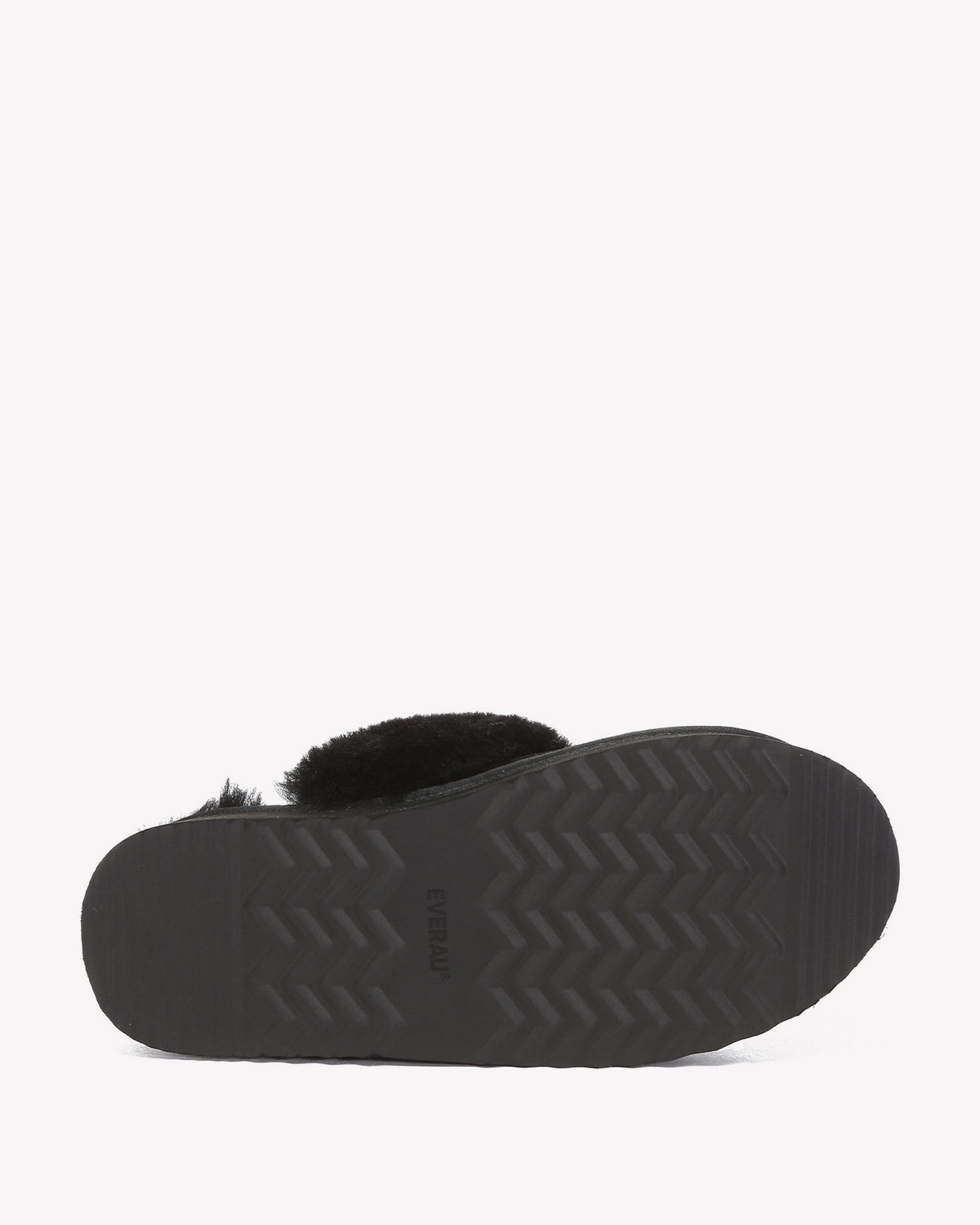 EVERAU Wagtail Black Platform Slippers Kapcie Czarne