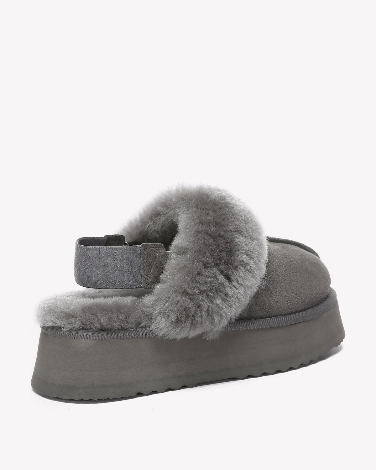 EVERAU Wagtail Grey Platform Slippers Kapcie Szare