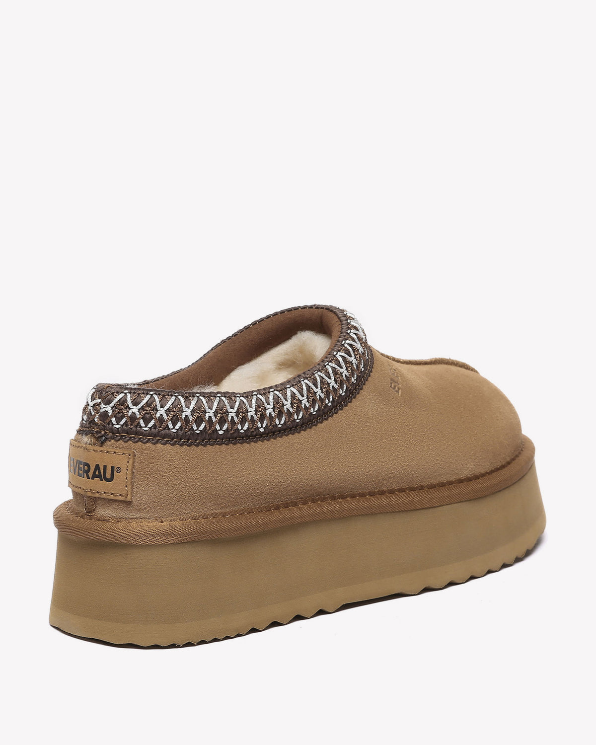 EVERAU Wonga Leather Slippers Kapcie Brązowe