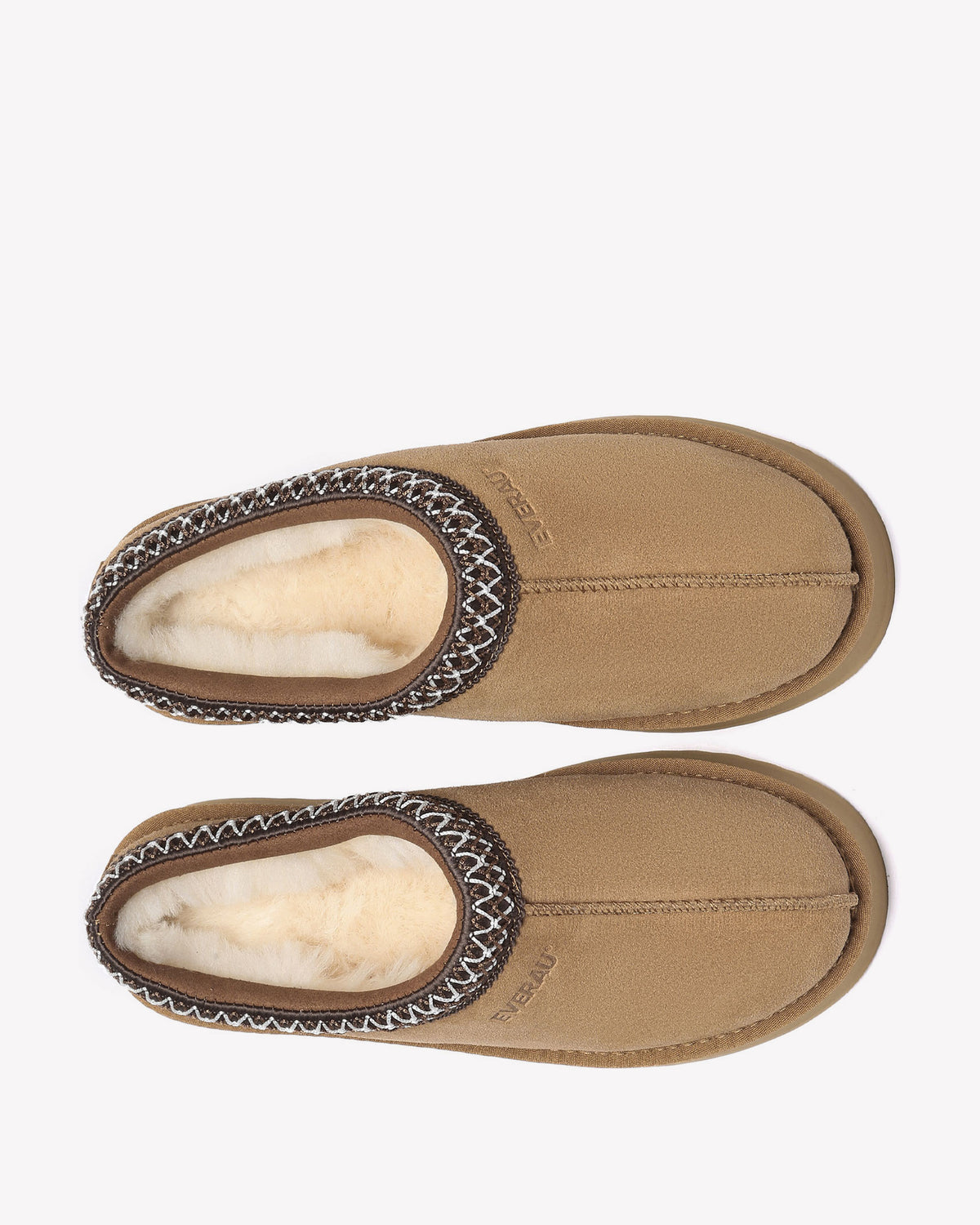 EVERAU Wonga Leather Slippers Kapcie Brązowe