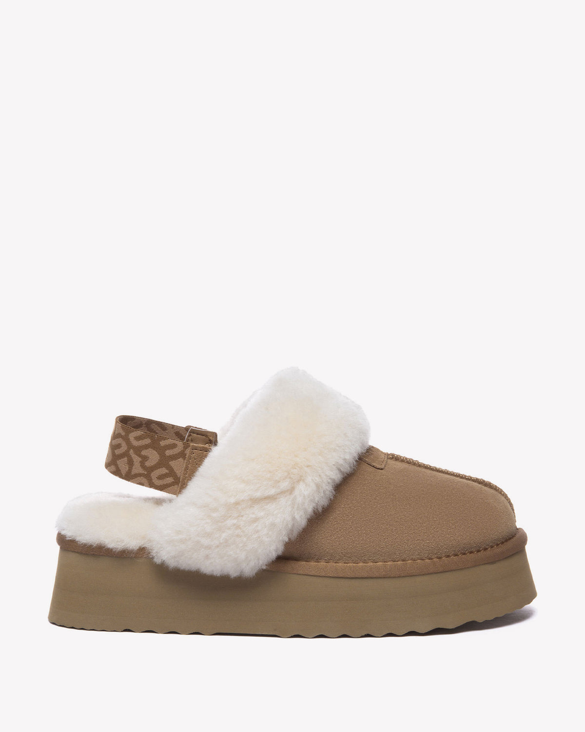 EVERAU Fantail Chestnut Leather Slippers With Two Removable Straps Kapcie Brązowe