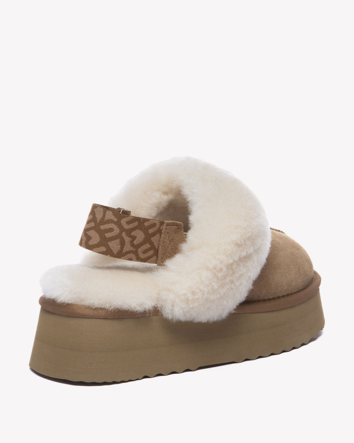 EVERAU Fantail Chestnut Leather Slippers With Two Removable Straps Kapcie Brązowe