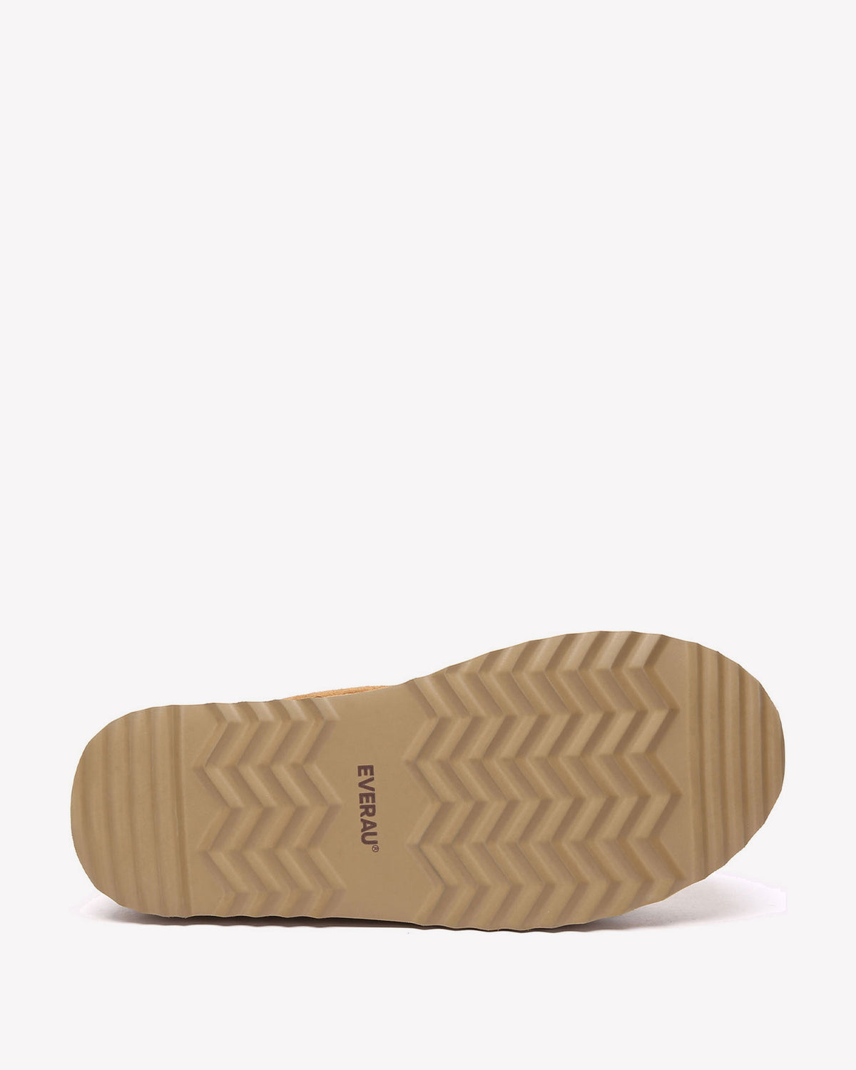 EVERAU Plumed Chestnut Ankle Platform Baleriny Brązowe