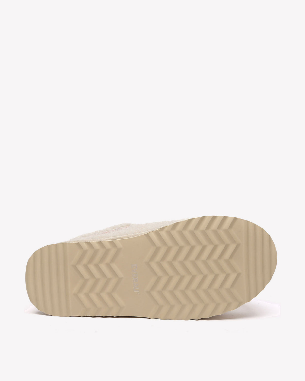 EVERAU Lewin Sand Plush Platform Slippers Kapcie Beżowe