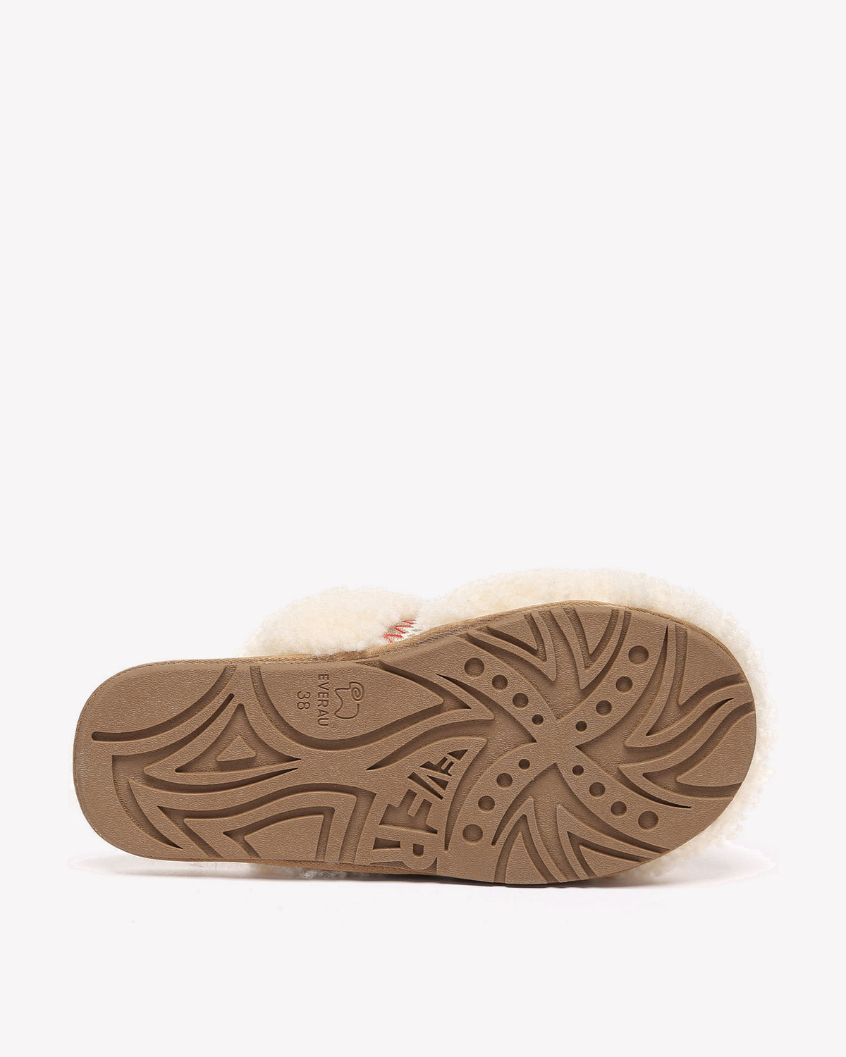 EVERAU Moorhen Cream Bow Slippers Kapcie Beżowe