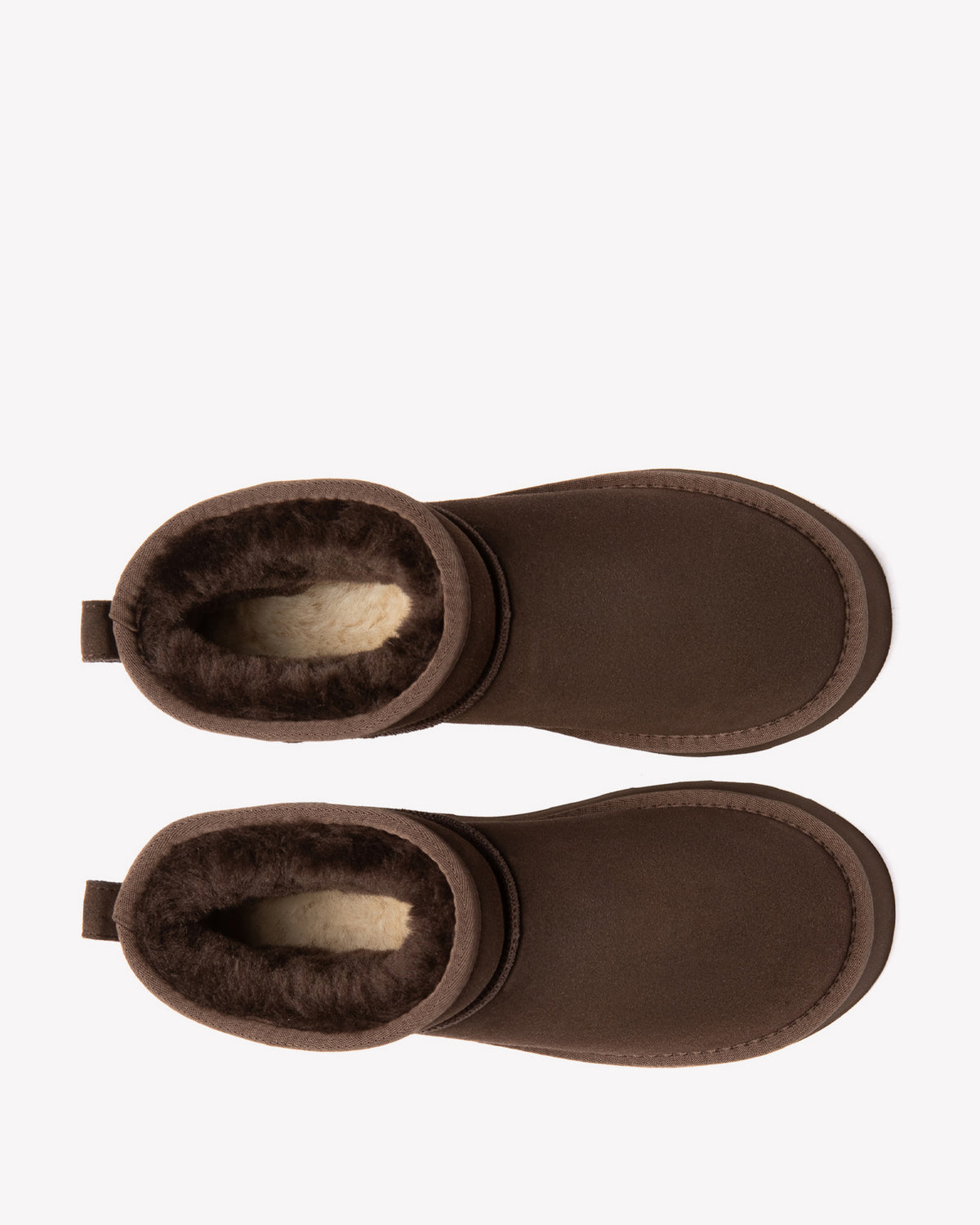EVERAU Heron Chocolate Ultra Mini Platform Boots Botki Czekoladowe