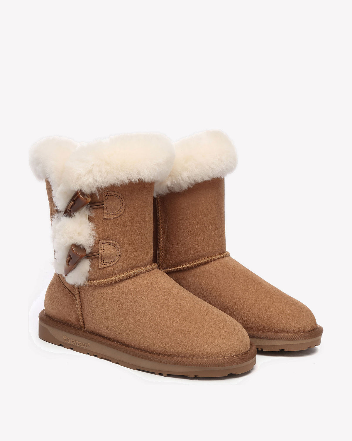 EVERAU Stork Chestnut Short Boots Botki Brązowe