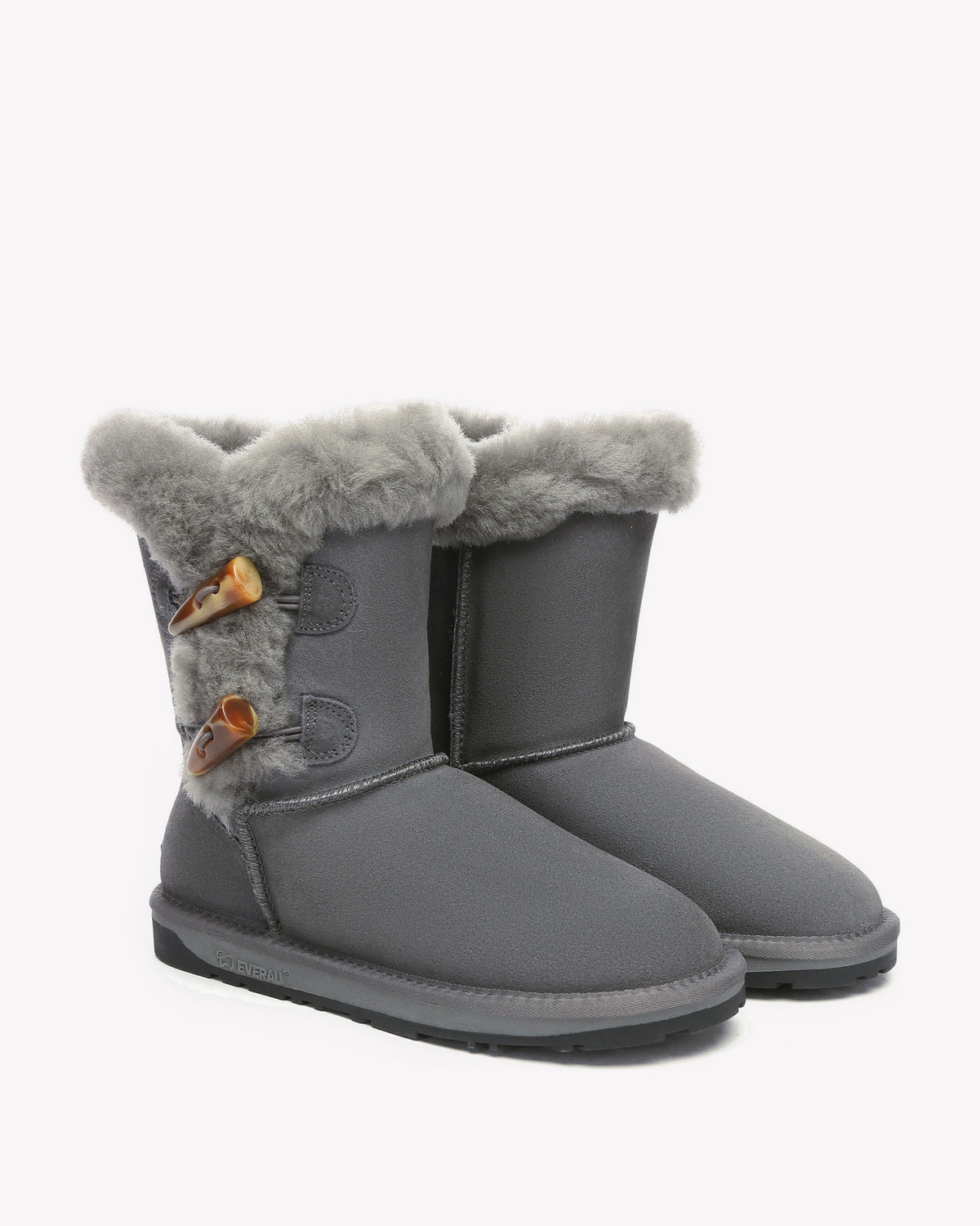 EVERAU Stork Grey Short Boots Botki Szare