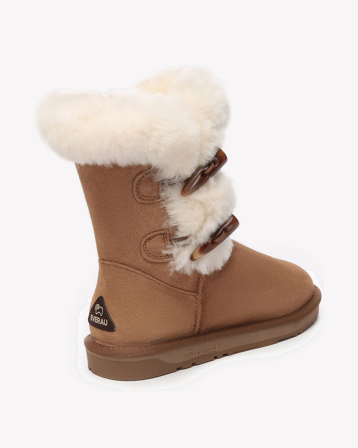 EVERAU Stork Chestnut Short Boots Botki Brązowe