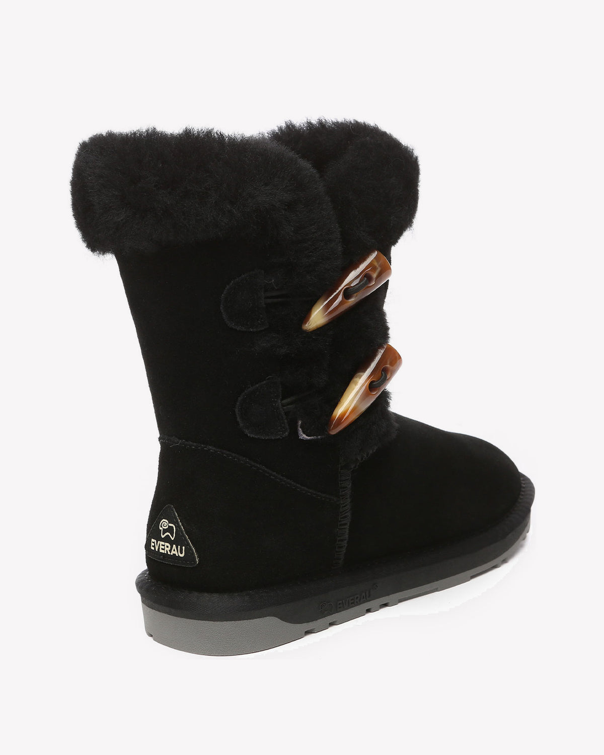 EVERAU Stork Black Short Boots Botki Czarne