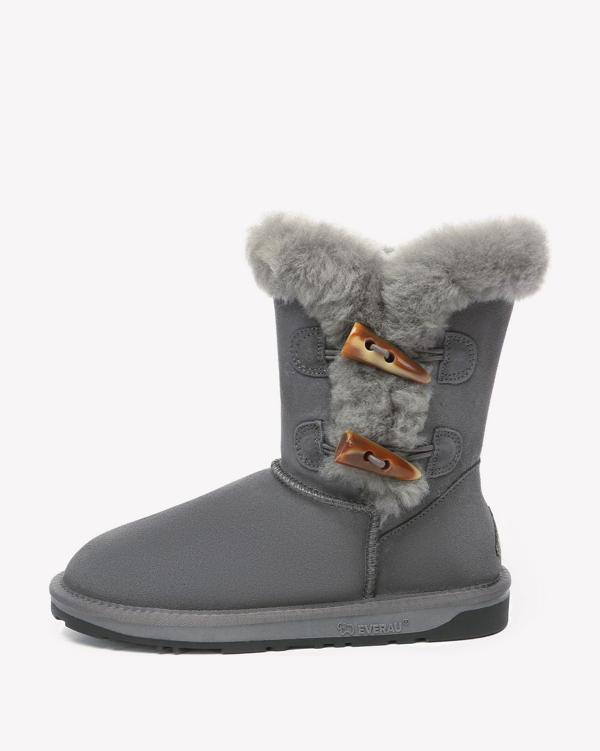 EVERAU Stork Grey Short Boots Botki Szare