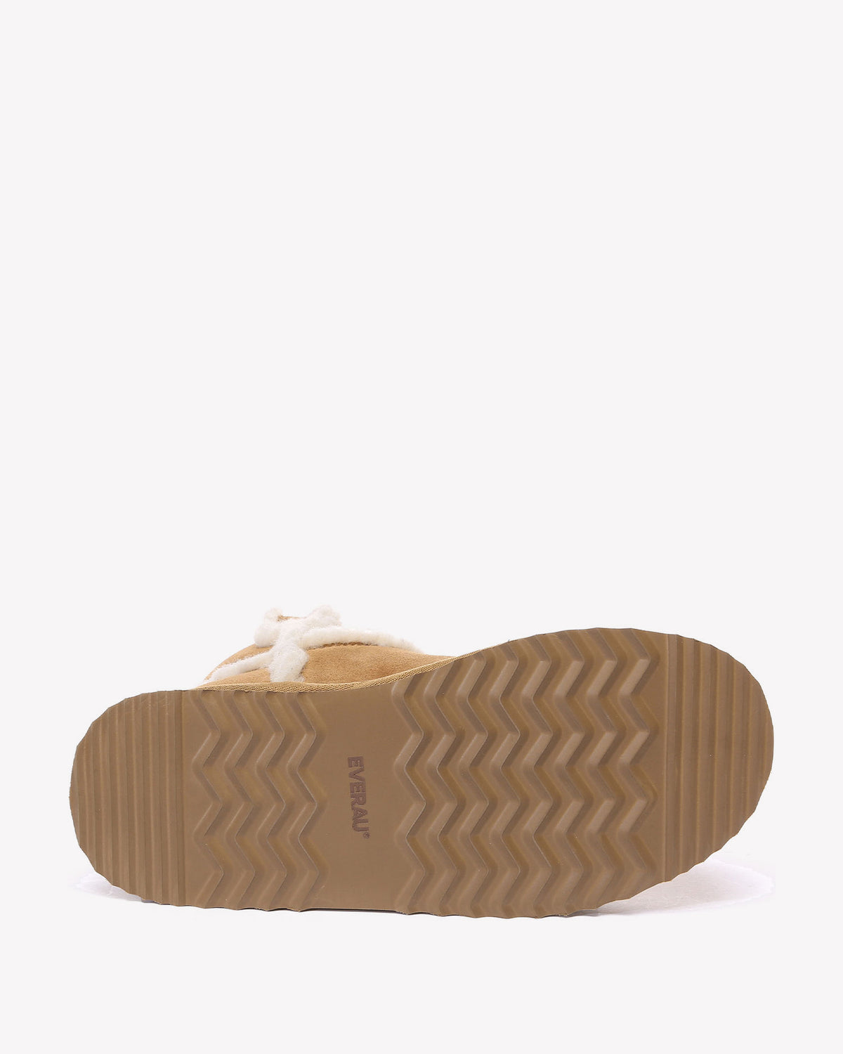 EVERAU Barren Chestnut Leather Chic Platform Short Boots Botki Brązowe