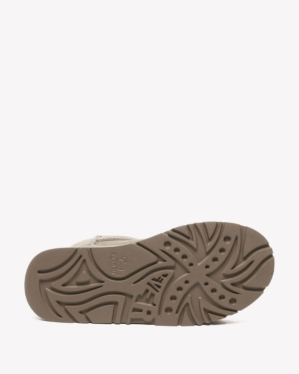 EVERAU Dusky Sand Leather Platform Short Boots Botki Beżowe