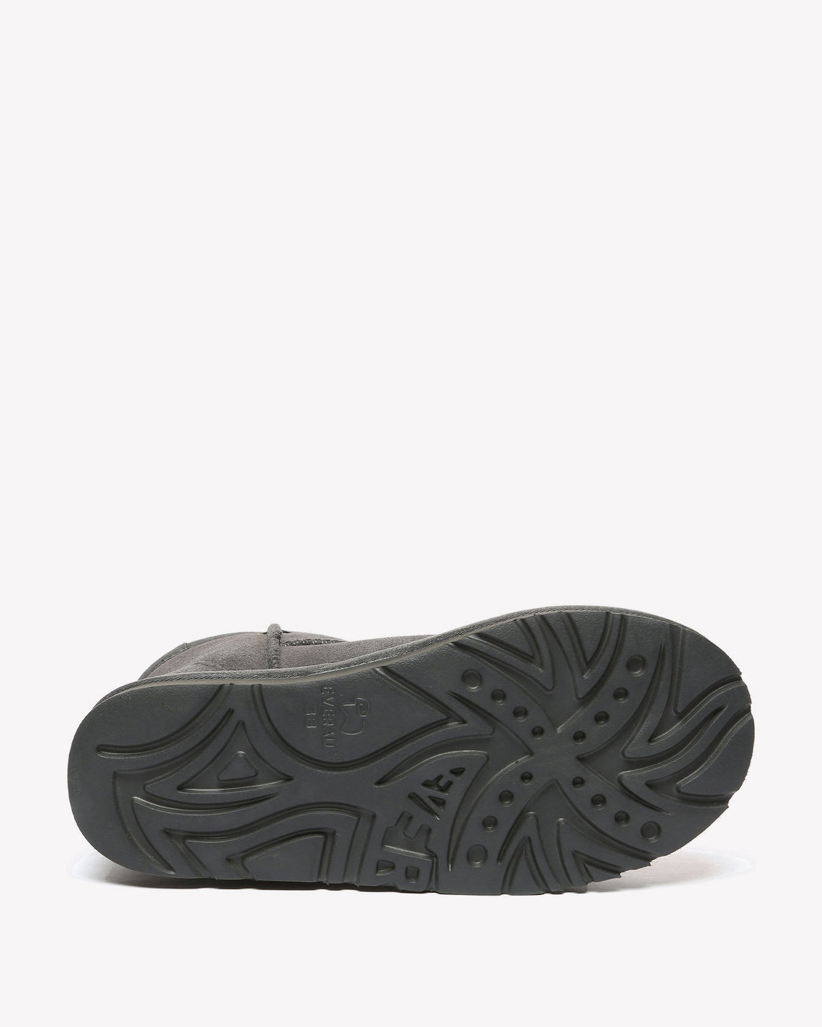 EVERAU Ostrich Grey Leather Short Boots Botki Szare
