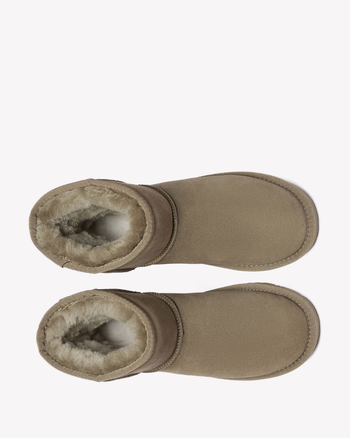 EVERAU Ostrich Caribou Leather Short Boots Botki Zielone