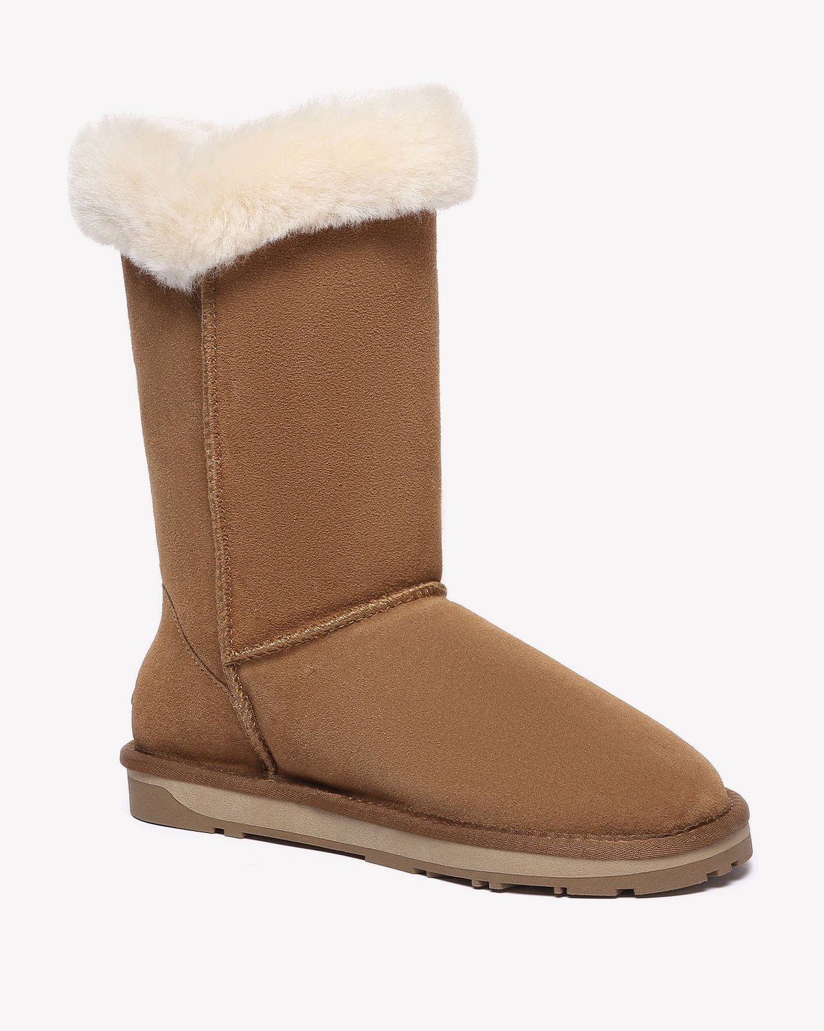 EVERAU Ashy Chestnut Tall Boots Botki Brązowe