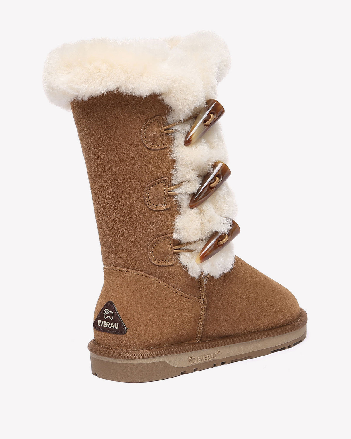 EVERAU Ashy Chestnut Tall Boots Botki Brązowe